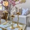 Inspire Me! Home Decor Gold Budding Tulip With Glass Vase Discount