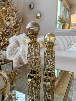 Inspire Me! Home Decor Gold 5 Candlestick Holder Sale