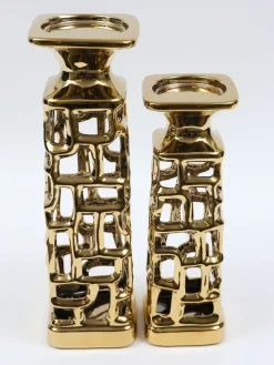 Inspire Me! Home Decor Gold 5 Candlestick Holder Sale