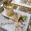 Inspire Me! Home Decor Gold Circle Candle Holders (Set Of 3) New