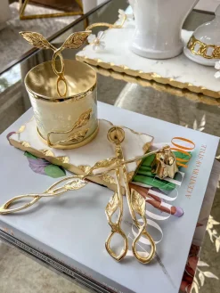 Inspire Me! Home Decor Gold Circle Candle Holders (Set Of 3) New