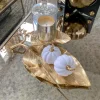 Inspire Me! Home Decor Gold Clear Glass Apothecary Jar W/ Lid (2 Colors) Best