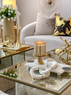 Inspire Me! Home Decor Gold 9 Cluster Bowl Hot