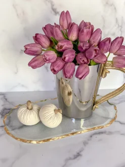 Inspire Me! Home Decor Gold Contemporary Floor Vase Fashion