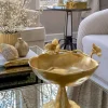 Inspire Me! Home Decor Gold Coral Pedestal Bowl Sale