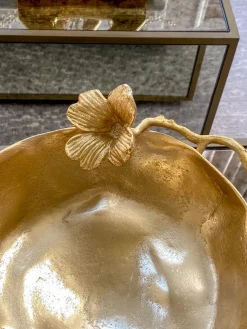 Inspire Me! Home Decor Gold Coral Pedestal Bowl Sale