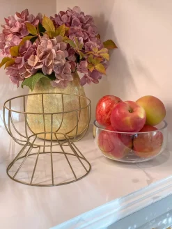 Inspire Me! Home Decor Gold Crumpled Leaf Napkin Rings (Set Of 4) Best
