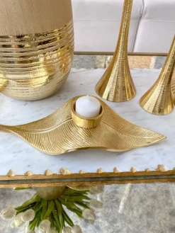 Inspire Me! Home Decor Gold Detailed Goblet Set Of 3 Sale