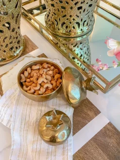 Inspire Me! Home Decor Gold Dipped Large Bowl Sale