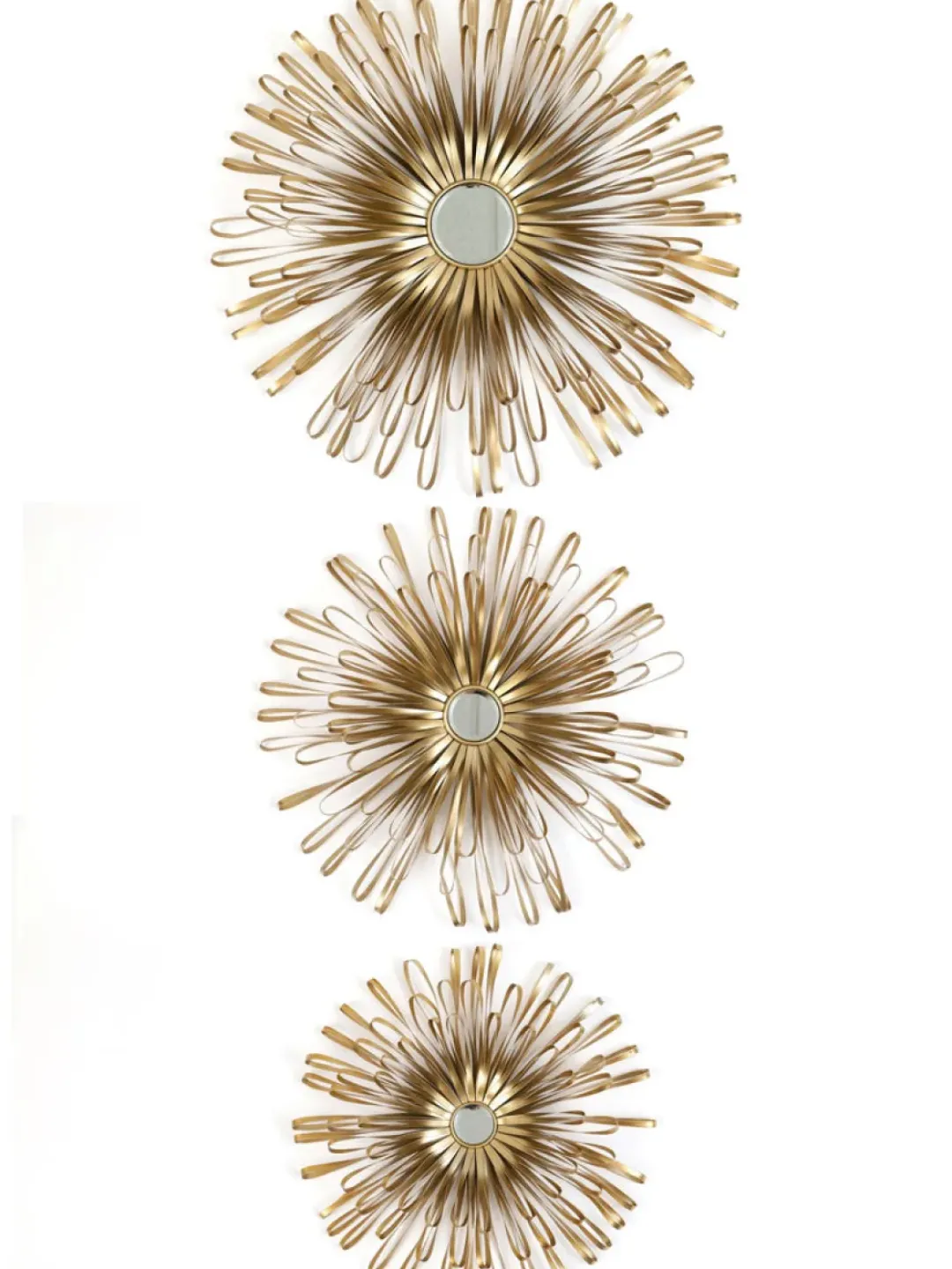 Inspire Me! Home Decor Gold Disk W/ Grey Natural Stone Wall Decor, Set Of 3 WALL ART & MIRRORS Online