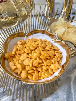 Inspire Me! Home Decor Gold Edge Flower Bowl Clearance