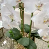 Inspire Me! Home Decor Golden Flower Decorative Box With Lid Discount