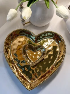 Inspire Me! Home Decor Golden Leaf Bowl Sale