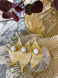 Inspire Me! Home Decor Golden Spiral Geometric Design Candlestick (3 Sizes) ” From Pops Of Color Home Collection” Best