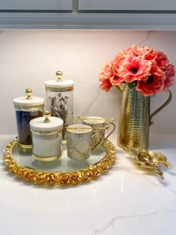 Inspire Me! Home Decor Gold Flower Petal Spoon Rest ( 2 Sizes ) Outlet