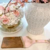 Inspire Me! Home Decor Gold Flower Shaped Metal Two-Tiered Display Outlet