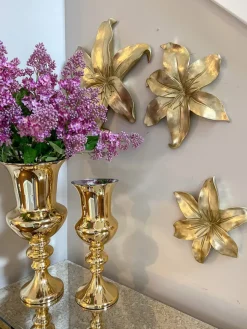 Inspire Me! Home Decor Gold Flower Coasters (Set Of 4) Fashion