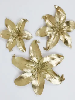 Inspire Me! Home Decor Gold Flower Coasters (Set Of 4) Fashion