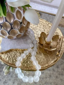 Inspire Me! Home Decor Gold Floral Candle Stick (2 Sizes) Fashion