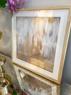 Inspire Me! Home Decor Gold Framed 2 Piece Art Set Sale