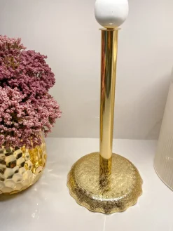 Inspire Me! Home Decor Gold Geod Napkin Rings Set Of 4 New
