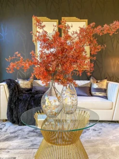 Inspire Me! Home Decor Gold Geometric Cut-Out Textured Vase Best