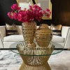 Inspire Me! Home Decor Gold Geometric White And Gold Ginger Jar (3 Sizes) Hot