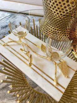 Inspire Me! Home Decor Gold Geometric Candle Holder (2 Sizes) Fashion