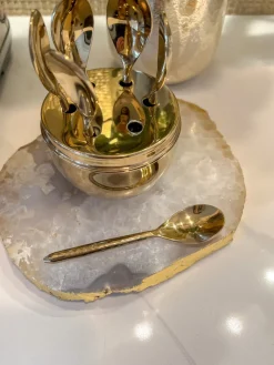 Inspire Me! Home Decor Gold Gilded Beaded Spoon Hot