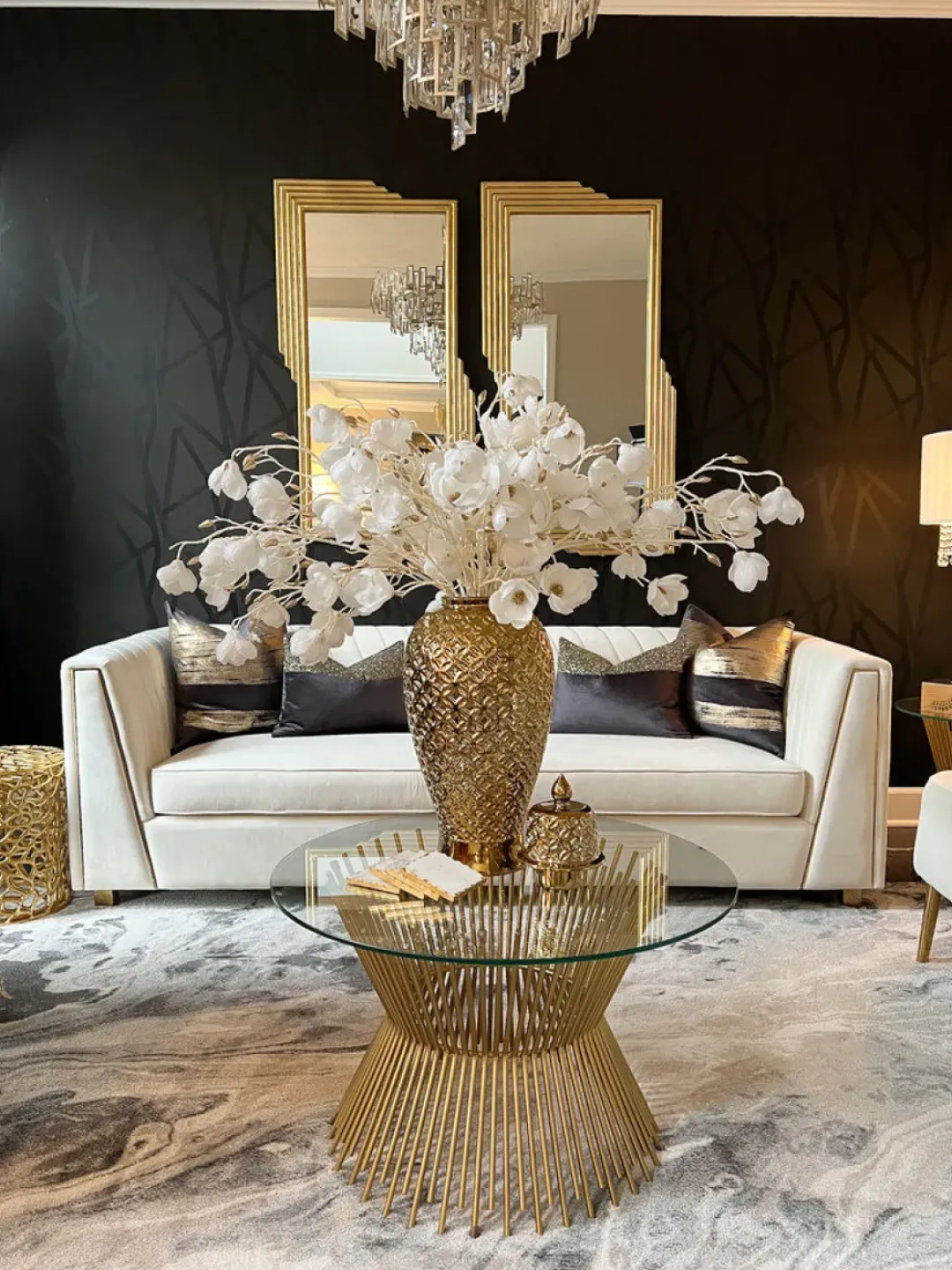Inspire Me! Home Decor Gold Gilded Leaf Vase (2 Sizes) Outlet