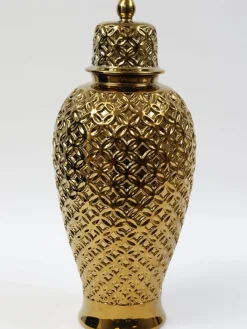 Inspire Me! Home Decor Gold Gilded Leaf Vase (2 Sizes) Outlet