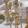 Inspire Me! Home Decor Gold Glittered Magnolia Stem Clearance