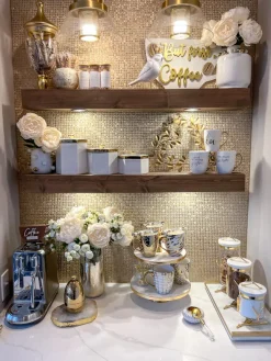 Inspire Me! Home Decor Gold Gumball Machine New