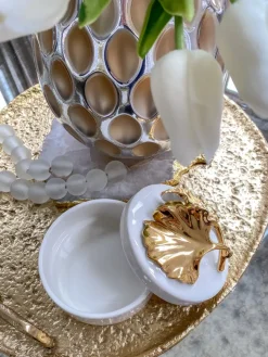 Inspire Me! Home Decor Gold Hand Coaster Holder Online