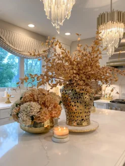 Inspire Me! Home Decor Gold Hexagon Vase Sale