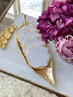 Inspire Me! Home Decor Gold Lantern W/ Amber Glass Fashion