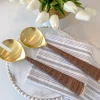 Inspire Me! Home Decor Gold Large Rectangle Marble Tray With Ripple Edge (2 Colors) Discount