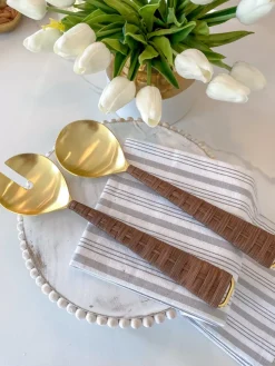 Inspire Me! Home Decor Gold Large Rectangle Marble Tray With Ripple Edge (2 Colors) Discount