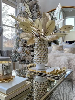 Inspire Me! Home Decor Gold Large Metallic Pearl Ornament/ Orb Best