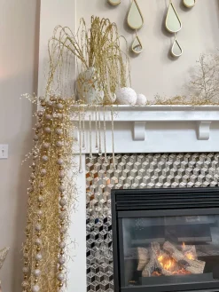 Inspire Me! Home Decor Gold Large Metallic Pearl Ornament/Orb Sale