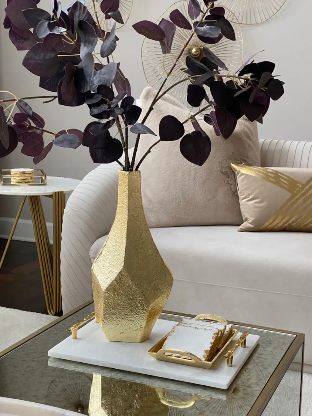 Inspire Me! Home Decor Gold Leaf Snack Bowl And Spoon Set Online