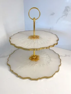 Inspire Me! Home Decor Gold Leaf 3 Section Bowls On Vine Stand Outlet