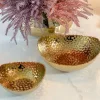 Inspire Me! Home Decor Gold Leaf And White Resin 2 Tier Cake Stand Hot
