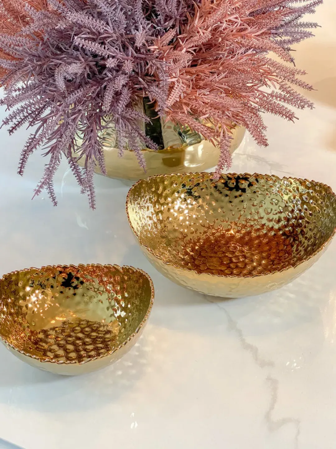 Inspire Me! Home Decor Gold Leaf And White Resin 2 Tier Cake Stand Hot