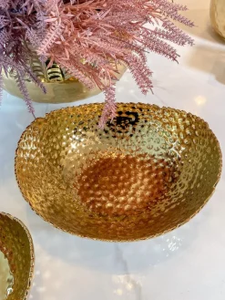 Inspire Me! Home Decor Gold Leaf And White Resin 2 Tier Cake Stand Hot