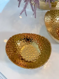Inspire Me! Home Decor Gold Leaf And White Resin 2 Tier Cake Stand Hot