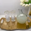 Inspire Me! Home Decor Gold Leaf Design 2-Tone Server Set Discount