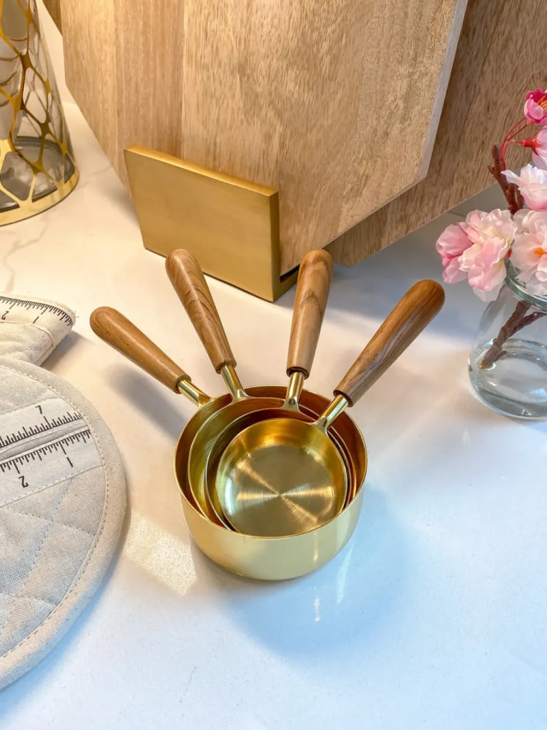 Inspire Me! Home Decor Gold Leaf And Pink Resin Wood Paddle Serving Board Discount