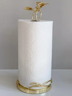 Inspire Me! Home Decor Gold Leaf Detailed Paper Towel Holder Online