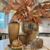 Inspire Me! Home Decor Gold Leaf Textured Openwork Tray Clearance